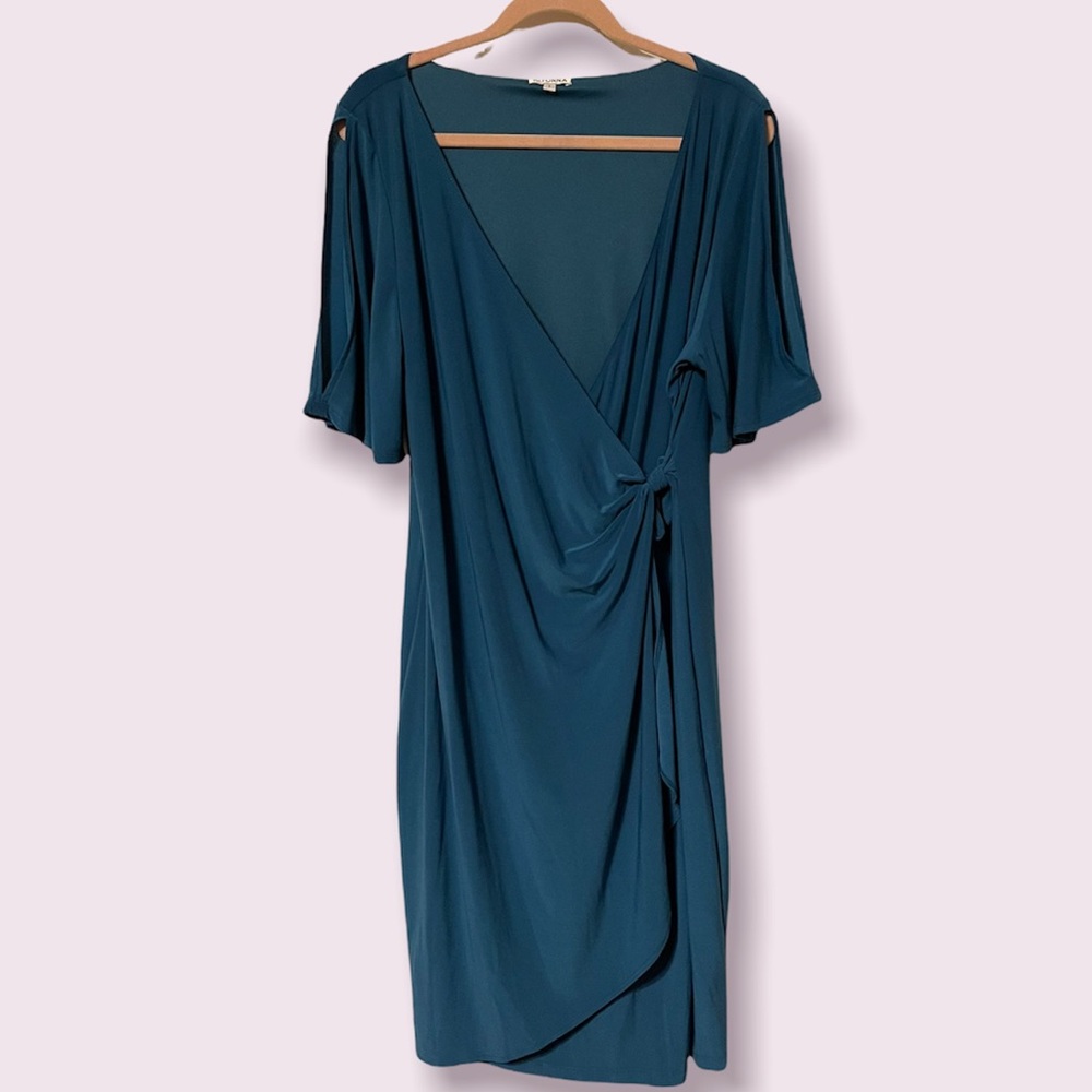 KIYONNA Knot Wrap Dress 🔥 Teal